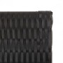 Biombo de 4 paneles ratán sintético negro de , Divisores de ambientes - Ref: Foro24-365344, Precio: 182,89 €, Descuento: %