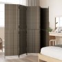 Biombo de 5 paneles ratán sintético gris de , Divisores de ambientes - Ref: Foro24-365350, Precio: 192,75 €, Descuento: %