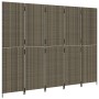 Biombo de 5 paneles ratán sintético gris de , Divisores de ambientes - Ref: Foro24-365350, Precio: 192,75 €, Descuento: %