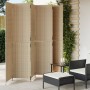 Biombo de 6 paneles ratán sintético beige de , Divisores de ambientes - Ref: Foro24-365371, Precio: 262,96 €, Descuento: %