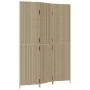 Biombo de 3 paneles ratán sintético beige de , Divisores de ambientes - Ref: Foro24-365359, Precio: 176,93 €, Descuento: %
