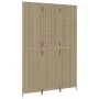 Biombo de 3 paneles ratán sintético beige de , Divisores de ambientes - Ref: Foro24-365359, Precio: 176,93 €, Descuento: %