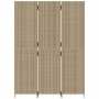 Biombo de 3 paneles ratán sintético beige de , Divisores de ambientes - Ref: Foro24-365359, Precio: 181,56 €, Descuento: %