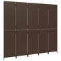 Biombo de 5 paneles ratán sintético marrón de , Divisores de ambientes - Ref: Foro24-365365, Precio: 204,14 €, Descuento: %