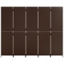 Biombo de 5 paneles ratán sintético marrón de , Divisores de ambientes - Ref: Foro24-365365, Precio: 204,14 €, Descuento: %