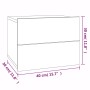 Mesita de noche madera contrachapada gris Sonoma 40x30x30 cm de vidaXL, Mesitas de noche - Ref: Foro24-815413, Precio: 33,41 ...
