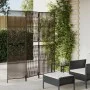 Biombo de 3 paneles ratán sintético marrón de , Divisores de ambientes - Ref: Foro24-365373, Precio: 90,54 €, Descuento: %