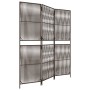 Biombo de 3 paneles ratán sintético marrón de , Divisores de ambientes - Ref: Foro24-365373, Precio: 92,15 €, Descuento: %
