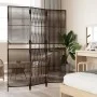 Biombo de 3 paneles ratán sintético marrón de , Divisores de ambientes - Ref: Foro24-365373, Precio: 90,54 €, Descuento: %