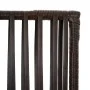 Biombo de 3 paneles ratán sintético marrón de , Divisores de ambientes - Ref: Foro24-365373, Precio: 90,54 €, Descuento: %