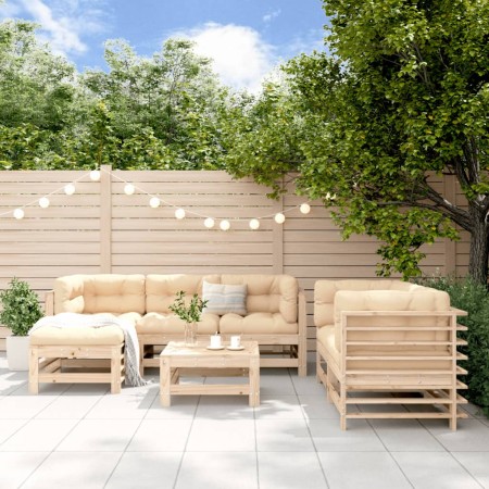Juego de muebles de jardín 7 piezas madera maciza de pino de , Conjuntos de jardín - Ref: Foro24-3186193, Precio: 405,34 €, D...