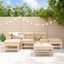 Juego de muebles de jardín 6 piezas madera maciza de pino de , Conjuntos de jardín - Ref: Foro24-3186333, Precio: 314,48 €, D...