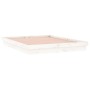 Estructura de cama con LED madera maciza blanca 180x200 cm de , Camas y somieres - Ref: Foro24-819988, Precio: 186,65 €, Desc...