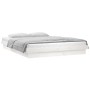 Estructura de cama con LED madera maciza blanca 160x200 cm de , Camas y somieres - Ref: Foro24-819983, Precio: 177,37 €, Desc...