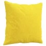 Sofá de 2 plazas con cojines tela amarillo claro 140 cm de , Sofás - Ref: Foro24-3200914, Precio: 223,06 €, Descuento: %
