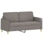 Sofá de 2 plazas con cojines tela gris taupe 140 cm de , Sofás - Ref: Foro24-3200916, Precio: 221,64 €, Descuento: %