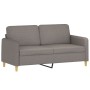 Sofá de 2 plazas con cojines tela gris taupe 140 cm de , Sofás - Ref: Foro24-3200916, Precio: 225,29 €, Descuento: %