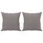 Sofá de 2 plazas con cojines tela gris taupe 140 cm de , Sofás - Ref: Foro24-3200916, Precio: 225,29 €, Descuento: %