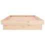 Estructura de cama con LED madera maciza 100x200 cm de , Camas y somieres - Ref: Foro24-819962, Precio: 122,23 €, Descuento: %