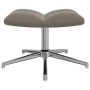 Silla de relajación con reposapiés terciopelo gris claro de , Sillones - Ref: Foro24-328128, Precio: 186,26 €, Descuento: %