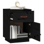 Mesita de noche madera maciza de pino negro 40x34x55 cm de vidaXL, Mesitas de noche - Ref: Foro24-818313, Precio: 50,55 €, De...
