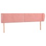 Cabecero de terciopelo rosa 163x23x78/88 cm de , Cabeceros y pies de cama - Ref: Foro24-3117063, Precio: 65,63 €, Descuento: %