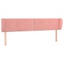 Cabecero de terciopelo rosa 203x23x78/88 cm de , Cabeceros y pies de cama - Ref: Foro24-3117075, Precio: 61,11 €, Descuento: %