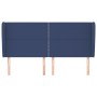 Cabecero con orejas de tela azul 163x23x118/128 cm de , Cabeceros y pies de cama - Ref: Foro24-3117828, Precio: 99,81 €, Desc...