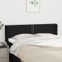 Cabecero de tela negro 147x16x78/88 cm de , Cabeceros y pies de cama - Ref: Foro24-3118628, Precio: 53,97 €, Descuento: %