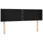 Kopfteil aus schwarzem Stoff, 147 x 16 x 78/88 cm von , Kopf- und Fußteile - Ref: Foro24-3118628, Preis: 53,31 €, Rabatt: %
