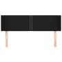 Cabecero de tela negro 147x16x78/88 cm de , Cabeceros y pies de cama - Ref: Foro24-3118628, Precio: 53,97 €, Descuento: %