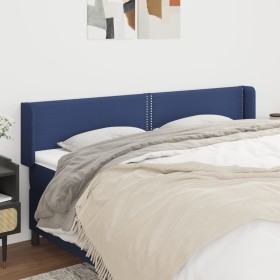 Cabecero de tela azul 163x16x78/88 cm de , Cabeceros y pies de cama - Ref: Foro24-3118640, Precio: 54,99 €, Descuento: %