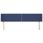 Cabecero de tela azul 163x16x78/88 cm de , Cabeceros y pies de cama - Ref: Foro24-3118640, Precio: 54,99 €, Descuento: %