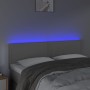 Cabecero con LED cuero sintético negro 144x5x78/88 cm de , Cabeceros y pies de cama - Ref: Foro24-3121566, Precio: 51,35 €, D...
