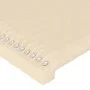 Cream fabric headboard with LED 83x16x118/128 cm by , Headboards and footboards - Ref: Foro24-3123887, Price: 75,55 €, Discou...