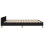 Estructura de cama con cabecero de tela negro 140x200 cm de , Camas y somieres - Ref: Foro24-3124978, Precio: 201,92 €, Descu...