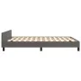 Bed frame with headboard gray synthetic leather 140x200cm by , Beds and slatted bases - Ref: Foro24-3125516, Price: 200,17 €,...