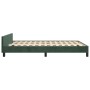 Estructura cama con cabecero terciopelo verde oscuro 140x200 cm de , Camas y somieres - Ref: Foro24-3125699, Precio: 195,49 €...