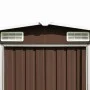 Caseta de jardín metal marrón 257x489x181 cm de vidaXL, Cobertizos - Ref: Foro24-143351, Precio: 527,96 €, Descuento: %