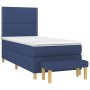 Cama box spring con colchón tela azul 80x200 cm de , Camas y somieres - Ref: Foro24-3137035, Precio: 334,87 €, Descuento: %