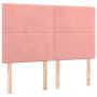 Cama box spring con colchón terciopelo rosa 140x200 cm de , Camas y somieres - Ref: Foro24-3137790, Precio: 498,16 €, Descuen...