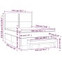 Cama box spring con colchón terciopelo rosa 140x190 cm de , Camas y somieres - Ref: Foro24-3137784, Precio: 525,88 €, Descuen...