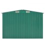 Caseta de jardín metal verde 257x489x181 cm de vidaXL, Cobertizos - Ref: Foro24-143348, Precio: 587,14 €, Descuento: %