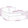 Cama box spring con colchón terciopelo verde oscuro 140x200 cm de , Camas y somieres - Ref: Foro24-3141248, Precio: 426,03 €,...