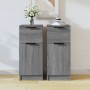 Aparadores 2 uds madera contrachapada gris Sonoma 30x30x70 cm de , Aparadores - Ref: Foro24-817003, Precio: 104,01 €, Descuen...