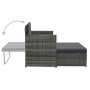 Set de muebles de jardín 2 pzas y cojines ratán sintético gris de vidaXL, Sofás de exterior - Ref: Foro24-44483, Precio: 353,...