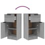 Aparadores 2 uds madera contrachapada gris Sonoma 30x30x70 cm de , Aparadores - Ref: Foro24-817003, Precio: 104,01 €, Descuen...