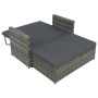 Set de muebles de jardín 2 pzas y cojines ratán sintético gris de vidaXL, Sofás de exterior - Ref: Foro24-44483, Precio: 353,...