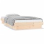 Estructura de cama con LED madera maciza 90x200 cm de , Camas y somieres - Ref: Foro24-819957, Precio: 113,40 €, Descuento: %