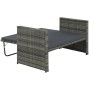 Set de muebles de jardín 2 pzas y cojines ratán sintético gris de vidaXL, Sofás de exterior - Ref: Foro24-44483, Precio: 353,...